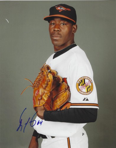 Autographed Signed Luis Lebron 8X10 Baltimore Orioles Photo - Autographs 
