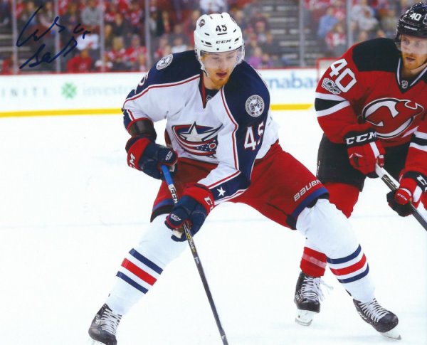 Autographed Signed Lukas Sedlack 8X10 Columbus Blue Jackets Photo - Autographs