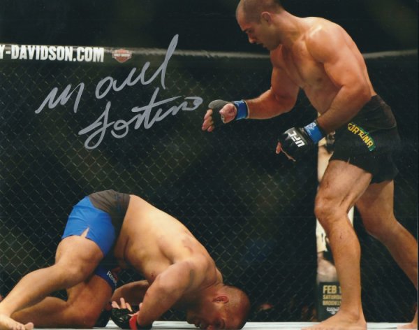 Autographed Signed Marcel Fortuna UFC & Mma 8X10 Photo With COA - Autographs 