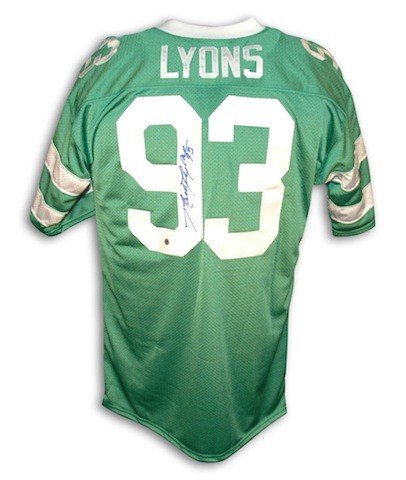 MARTY LYONS Unsigned Custom New York Green Sewn Football New Jersey Sizes  S-3XL
