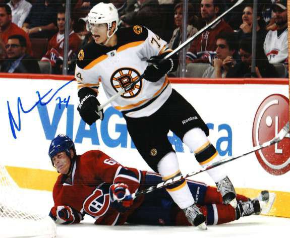 Autographed Signed Max Sauve Boston Bruins Photo - Autographs 