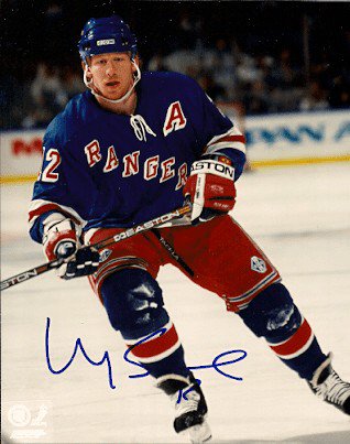 Autographed Signed Mike Keene New York Rangers Photo - Autographs