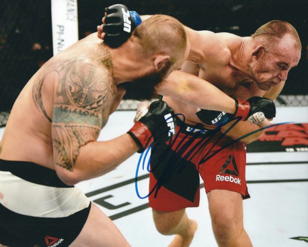 Autographed Signed Oleksiy Oliynyk UFC & Mma 8X10 Photo With COA - Autographs 