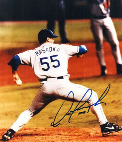 Autographed Signed Onan Masadka Los Angeles Dodgers Photo - Autographs 