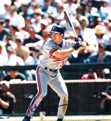 Autographed Signed Pete Bergeron Montreal Expos Photo - Autographs 