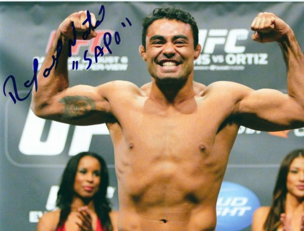 Autographed Signed Rafael Natal UFC & Mma 8X10 Photo With COA - Autographs 