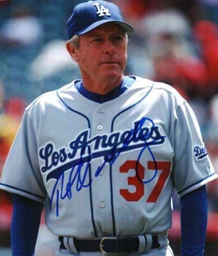 Autographed Signed Rich Donnelly Los Angeles Dodgers Photo - Autographs 