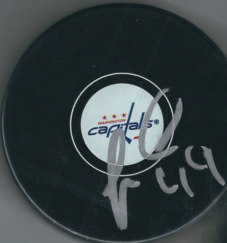 Autographed Signed Stanislav Galiev Washington Capitals Hockey Puck - Autographs