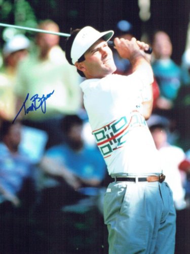 Autographed Signed Tom Byrum Pga Photo - Autographs 