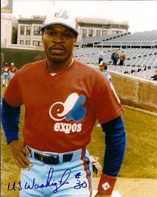 Autographed Signed U. L. Washington Montreal Expos Photo - Autographs