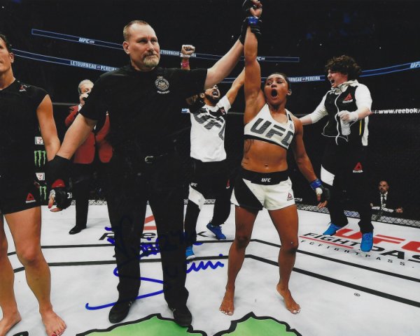 Autographed Signed Viviane Pereira UFC & Mma 8X10 Photo With COA - Autographs 