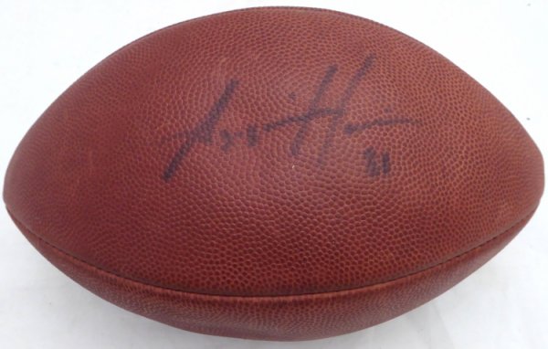 Az-Zahir Hakim Autographed Signed NFL Leather Football St. Louis Rams (Flat) Beckett Beckett Qr #Bj04159 