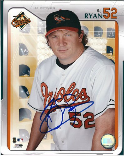 B.J. Ryan Autographed Signed B.J. Ryan 8X10 Baltimore Orioles Photo - Autographs 
