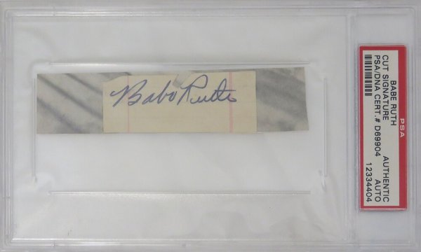 Babe Ruth Autographed 1926 Home Run #346 Game Ticket PSA Auto 9 Framed