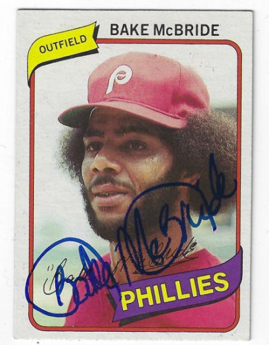 Bake Mcbride Autographed Signed 1980 Topps Card - Autographs