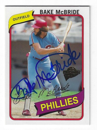 Bake Mcbride Autographed Signed 2004 Topps Fan Favorites Card - Autographs