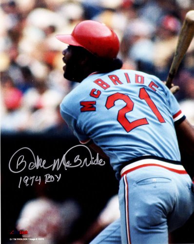 Bake Mcbride Signed Philadelphia Red Baseball Jersey JSA 