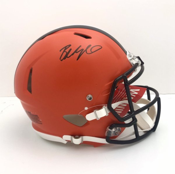 ODELL BECKHAM Jr Autographed SB LVI Champs Rams Speed Flex Helmet FANATICS