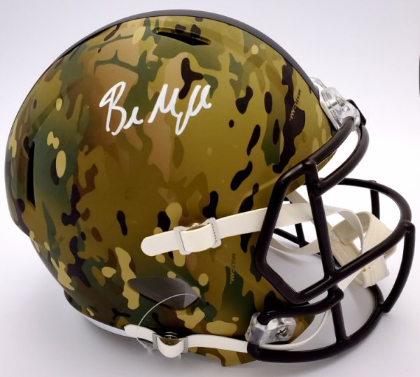 Baker Mayfield Cleveland Browns Autographed Signed Camo Replica Helmet - Beckett 