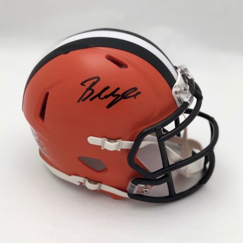Baker Mayfield Cleveland Browns Autographed Signed Mini Helmet - Beckett COA 
