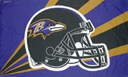 Baltimore Ravens Helmet Flag