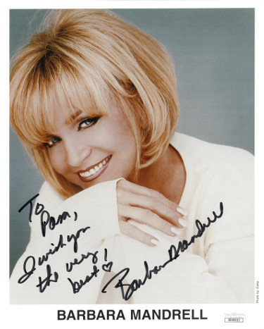 Barbara Mandrell Autographed Signed 8x10 Photo To Pam- I Wish You the Very Best- JSA Hologram #DD39211 