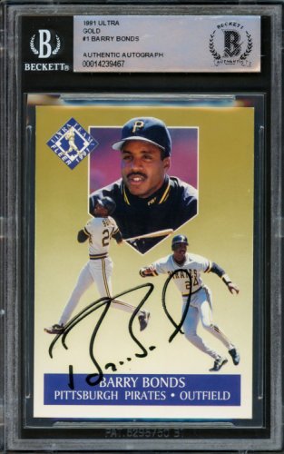 Barry Bonds Autographed Pittsburgh Custom Baseball Jersey - JSA COA