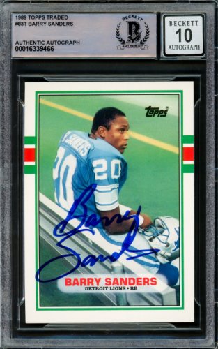 Barry Sanders Autographed Memorabilia | Signed Photo, Jersey