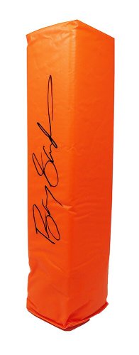 Barry Sanders Autographed Signed Orange Endzone Football Pylon 