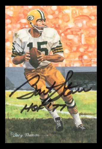 Bart Starr Autographed Signed 1994 Goal Line Art Card Green Bay Packers "HOF 77" JSA 