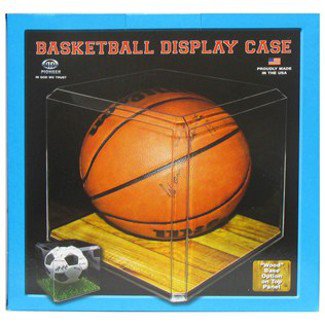Basketball - Acrylic Full Size Clear Display Case- NEW/USA Made -(9-3/4 x 9-3/4 x 9-5/8 ) 