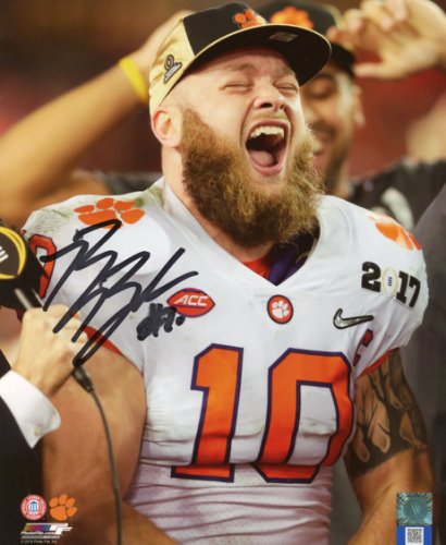 Ben Boulware Clemson Tigers Autographed Signed 8x10 Championship Photo Large Smudge Certified Authentic