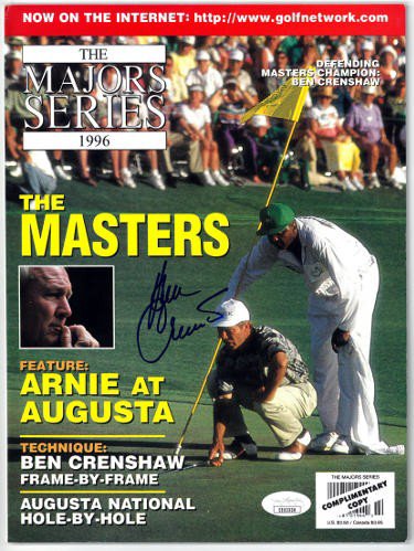 Ben Crenshaw Autographed Signed The Major Series The Masters Full Magazine 1996- JSA #EE63330 (no label) 