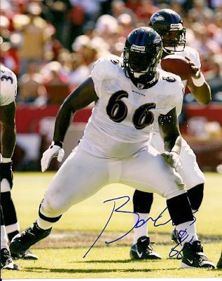 Ben Grubbs Autographed Signed Baltimore Ravens Photo - Autographs 
