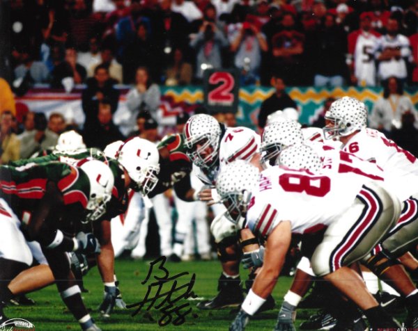 Ben Hartsock OSU 8-7 8x10 Autographed Signed Photo - Certified Authentic 