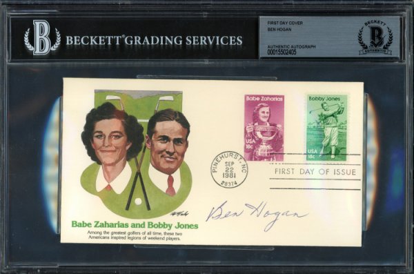 Ben Hogan Autographed First Day Cover Beckett Beckett
