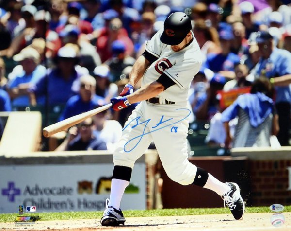 Ben Zobrist Autographed 16X20 Photo Chicago Cubs Beckett Beckett