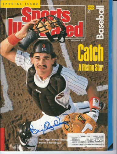 Benito Santiago Autographed Signed San Diego Padres Sports Illustrated Magazine 4/89 - Autographs 