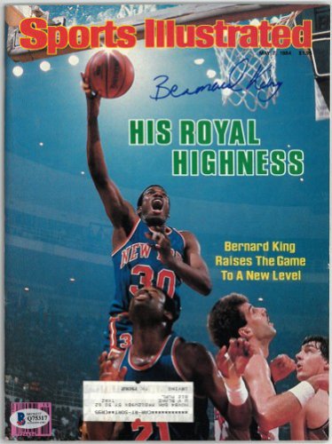 Bernard King Autographed Signed New York Knicks Sports Illustrated Full Magazine 5/7/1984- Beckett/BAS #Q75317 