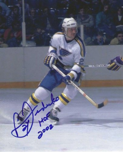 Bernie Federko Autographed Signed "HOF 2002" 8X10 St. Louis Blues Photo - Autographs