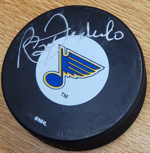 Bernie Federko Autographed Signed St. Louis Blues Hockey Puck - Autographs