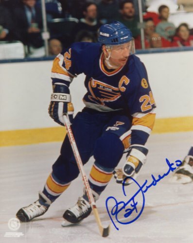 Bernie Federko Signed St Louis Blues Action 8x10 Photo