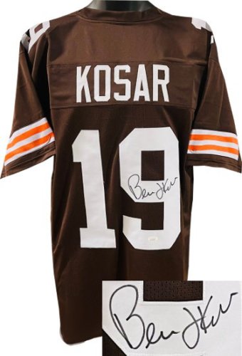 Bernie Kosar Autographed Signed Brown TB Custom Stitched Pro Style Football Jersey XL- JSA Witnessed Hologram 