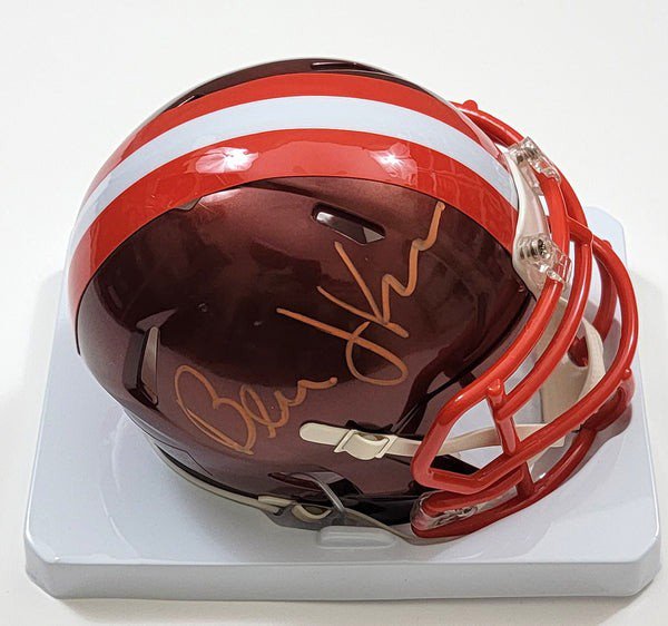 Bernie Kosar Autographed Signed Cleveland Browns Riddell Flash Mini Helmet Beckett Witnessed 