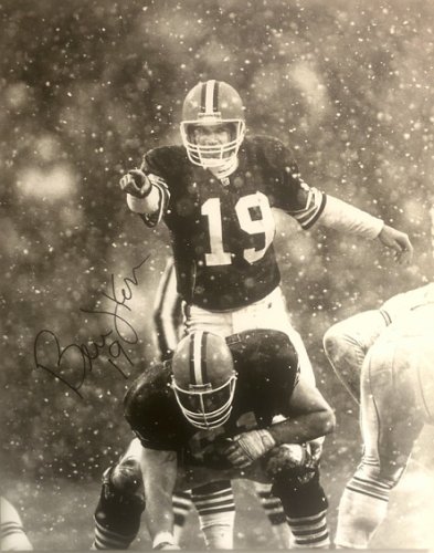 Bernie Kosar Cleveland Browns 30x40 Autographed Signed Canvas - Certified Authentic 