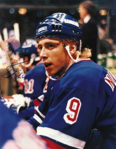 Bernie Nicholls Autographed Signed 8X10 New York Rangers Photo - Autographs