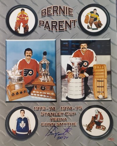 Bernie Parent Signed Hand Painted Mini Stanley Cup Philadelphia
