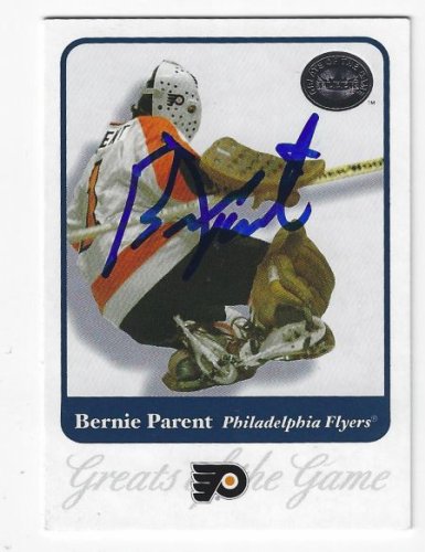Bernie Parent Signed Flyers Throwback Goalie Mask (JSA) NHL Hall