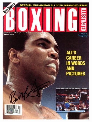 Bert Sugar Autographed Boxing Illustrated Magazine Beckett Beckett Qr #Bh26938