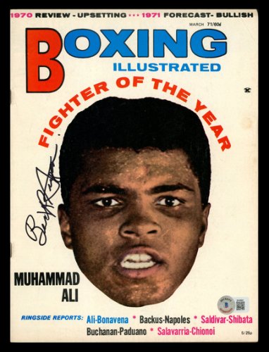Bert Sugar Autographed Boxing Illustrated Magazine Beckett Beckett Qr #Bk08891